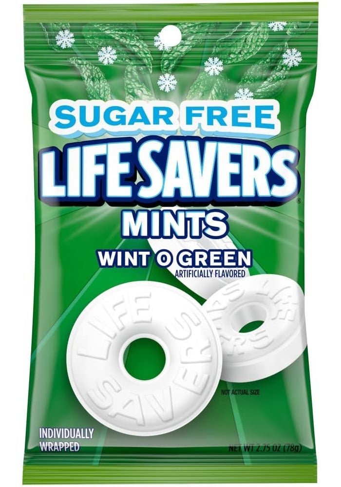 Life Savers Wint O Green Sugarfree Mints - 12 Pack - Image 1